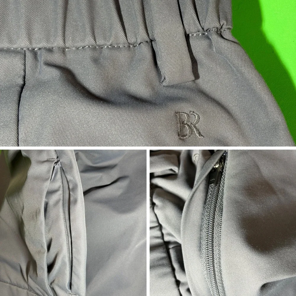 Banana Republic Performance Pants Mens 34/30 Gray Tech Golf Zipper Pockets